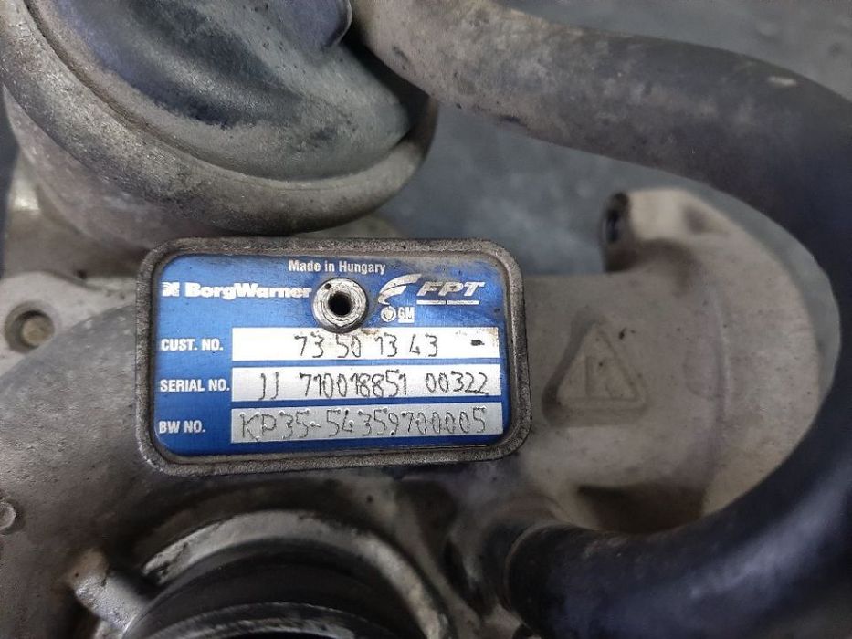 Turbina 1.3 d multijet fiat doblo idea punto lancia ypsilon musa 73501343 54359700005