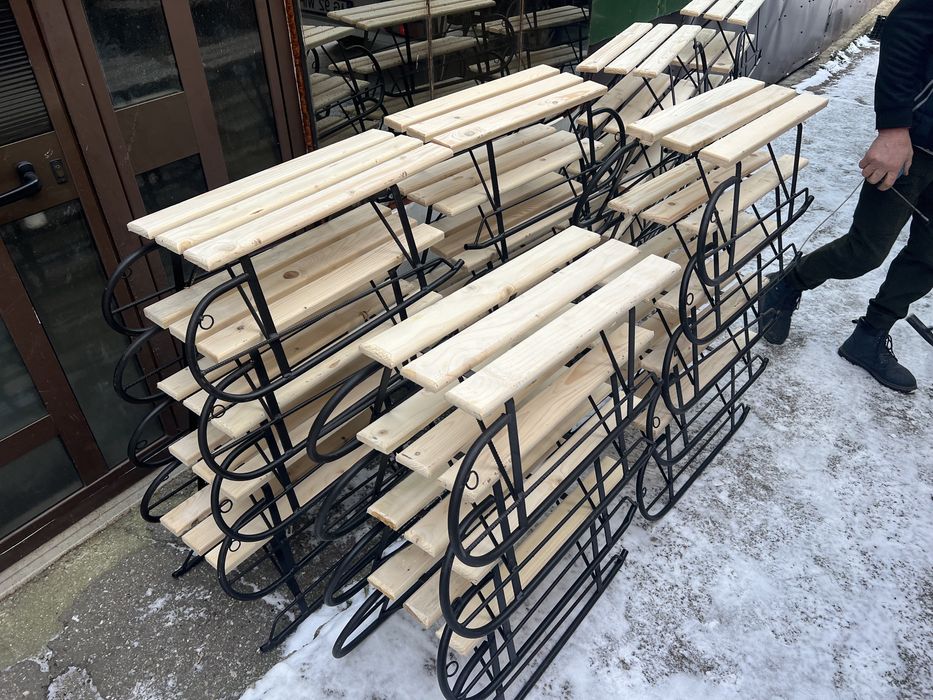 Sanie din lemn cu metal pentru copii si adulti