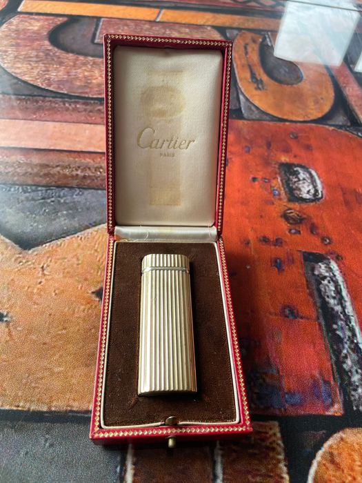 Bricheta Cartier Must de Cartier Godron vintage + cutie originala