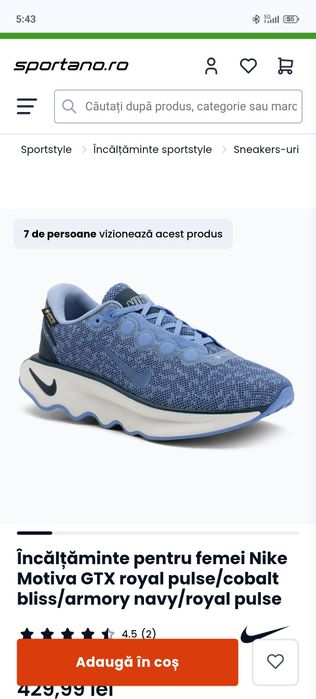 Încălțăincaltaminte pentru femei Nike Motiva GTX royal pulse