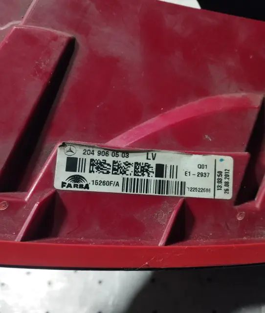 Lampa / Tripla stop dreapta pe aripa Mercedes-Benz C-Class 2008