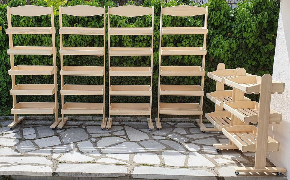 Стелажи от масив за хляб, плодове, зеленчуци и други изделия !