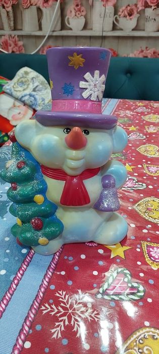 Игрушка ссср снеговик совпластитал резина