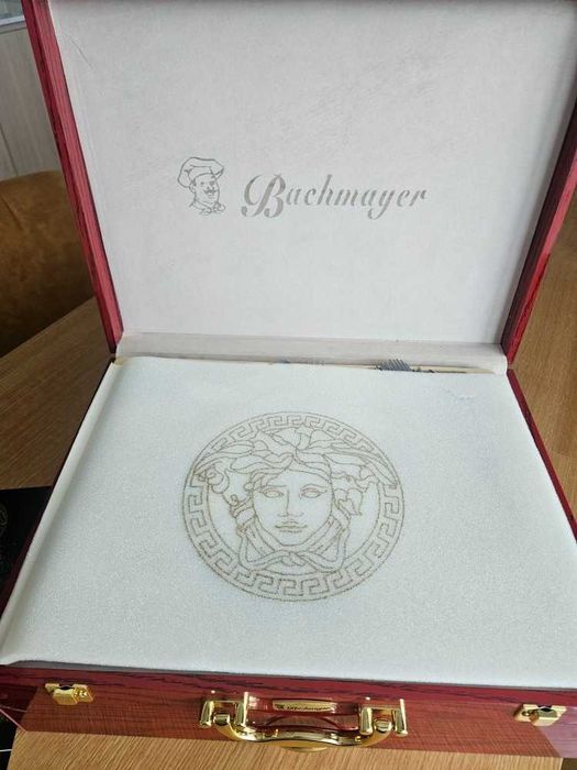 Бутиков комплект прибори Bachmayer (72 части) в луксозен дървен куфар – ЧИСТО НОВ