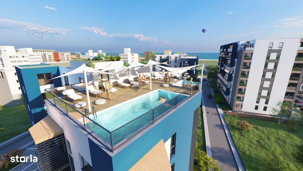 Apartament in complex cu piscina, la cativa pasi de plaja