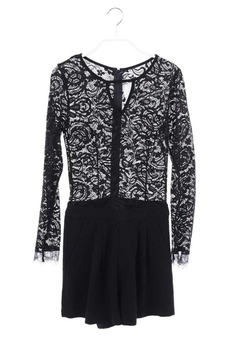 [XS] Официален дантелен гащеризон Tally Weijl - черен