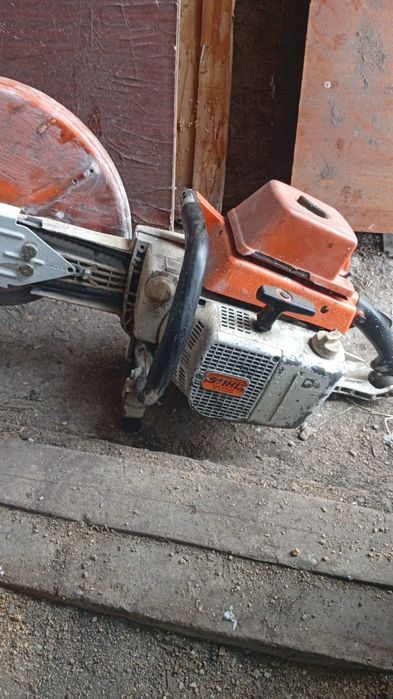 Рельсорез в рабочем состоянии