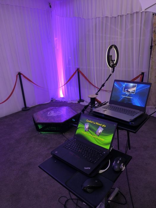 Cabina Foto Selfie 360 Baloane cu Fum & Fum Greu