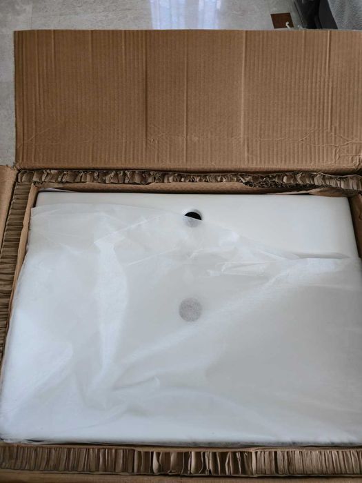 Lavoar dreptunghiular Schwänlein 60x42 cm, ceramică albă, nou