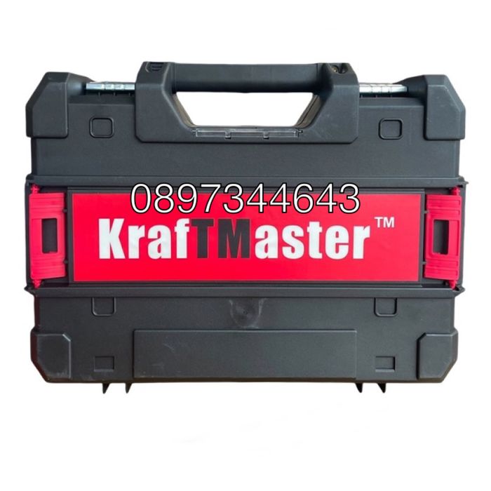 Лазерен нивелир 4D с 360 градуса завъртане, 16 линии Kraftmaster