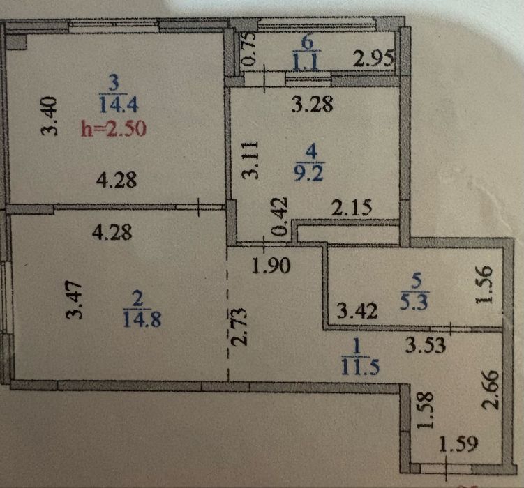 Продам 2 ком квартиру в Астане