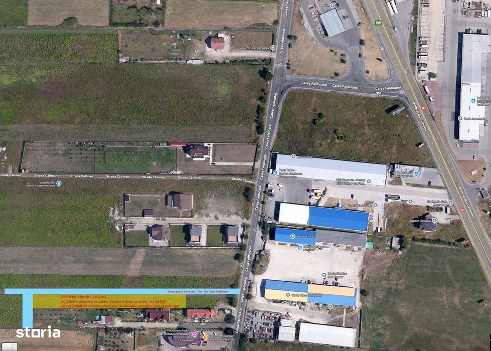 Teren de închiriat pe Calea Feldioarei 39, Brașov