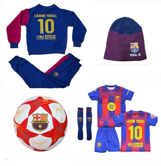 Зимен Сет Mbappe 10 Мадрид Комплект с Зимна шапка,Топка, Екип, Анцуг