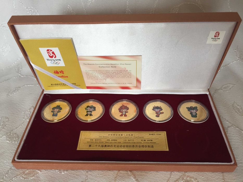 Монети  Талисманите на Олимпиадата в Пекин 2008/Beijing Olympics coins