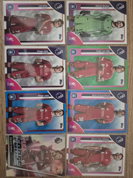 Topps Premier League 25/26 - базови, инсърти и паралели на отборите