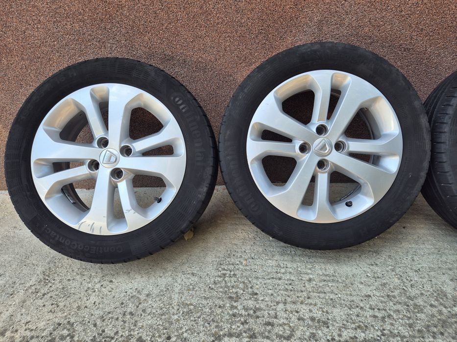 Jante Dacia Logan R16 4x100 cu anvelope vară Continental 195/55R16