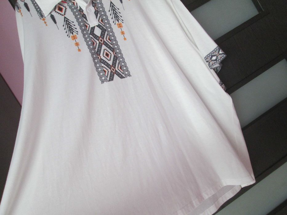 bluza alba vara barbati   6XL