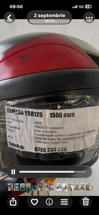 Motor YBR 125 10cp 2005 14500km