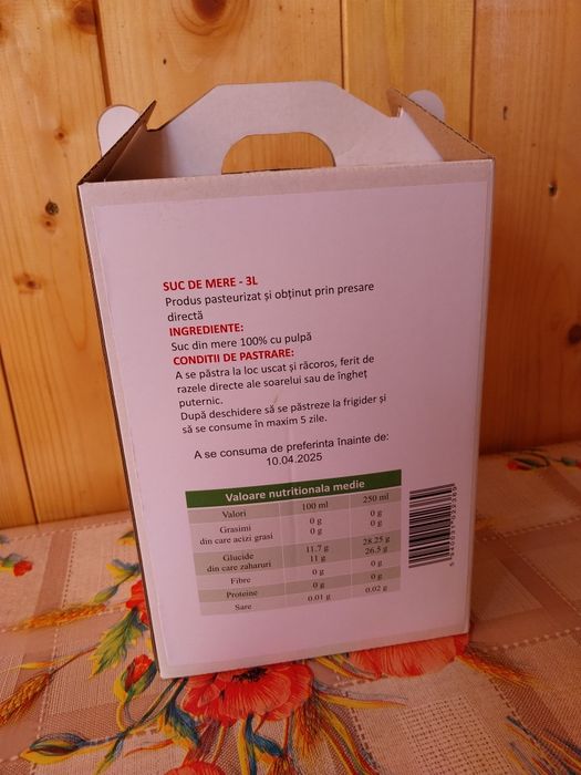 Suc natural din mere bio