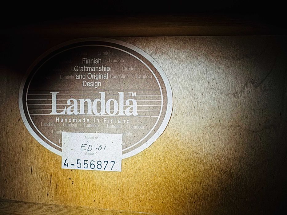 HANDMADE in Finland! 1994 Landola ED-01 акустична китара!