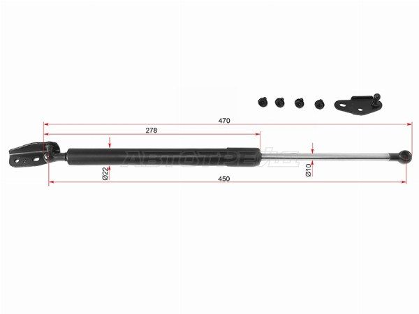 Амортизатор, упор крышки багажника  Toyota Caldina