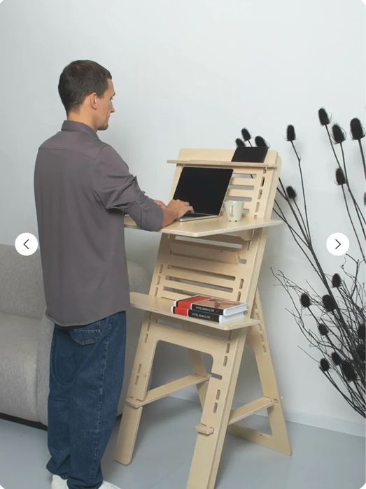 Стол-трансформер для работы стоя и сидя