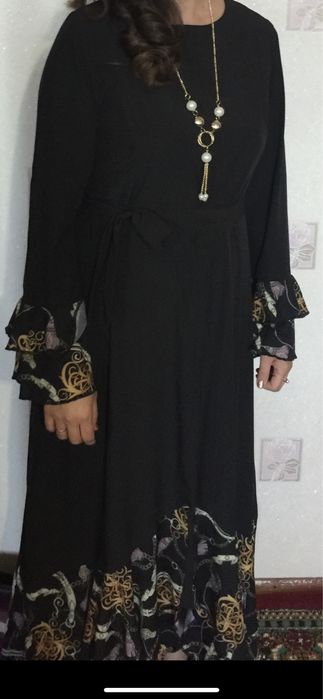 Длинное платье в пол легкое приятное