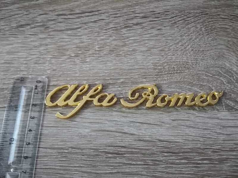 Alfa Romeo Алфа Ромео златист надпис