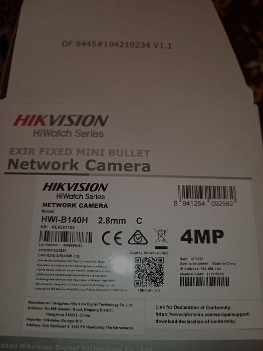 Camera supraveghere hik vision