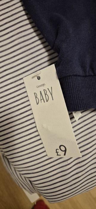 George  месеца чисто нов памучен гащеризон  с етикет