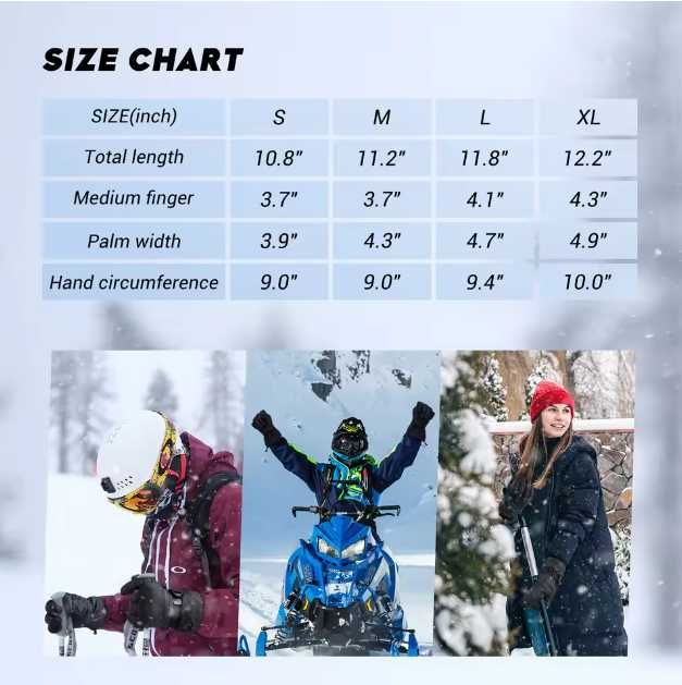 Водоустойчиви ръкавици | Ски, сноуборд, туризъм