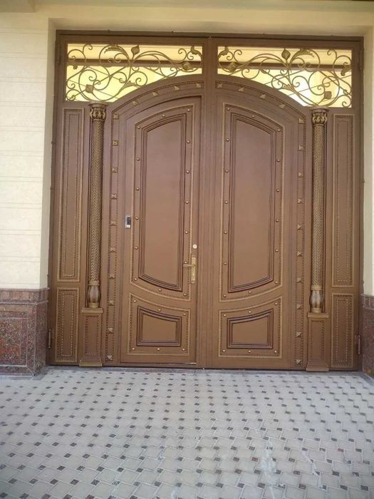 покраска дверей ворот навесов и решёток