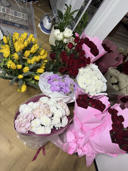 Цветы свежие  по 6000 за букет