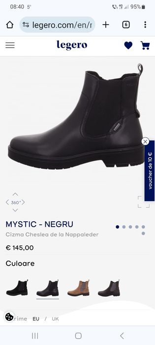 Botine trendy piele moale, de la Legero Mystic Goretex gtx marimea 40