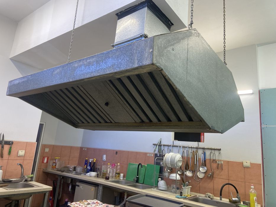Вентилация кухненски чадър професионален