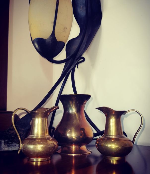 Антикварен месингов бронзов военен ключодържател фиба щипка за пари