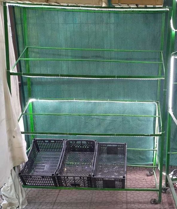 Стеллаж яшиклар учун, Temir stellaj yashiklar uchun