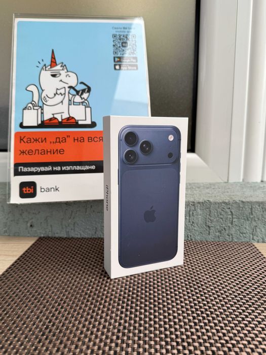 НОВ 1TB iPhone 17Pro Max Лизинг от 65Е/м blue silver Orange ГАР 1000GB