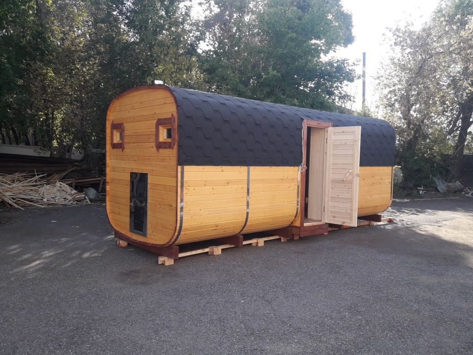 Баня-бочка, купель