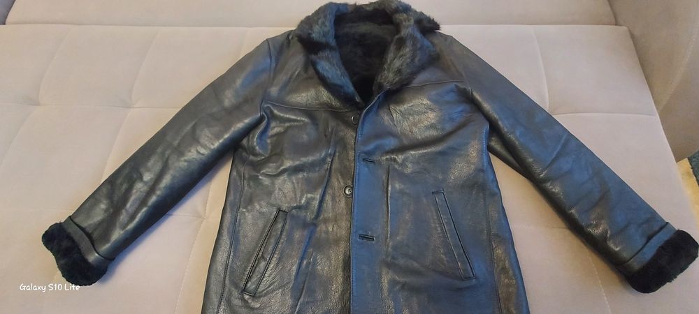 Дублёнка кожаная  мужская