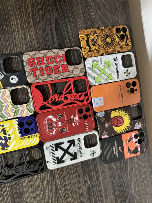 Husa Louboutin Moschino Louis Vuitton Gucci iPhone 14 Pro, 14 Pro Max