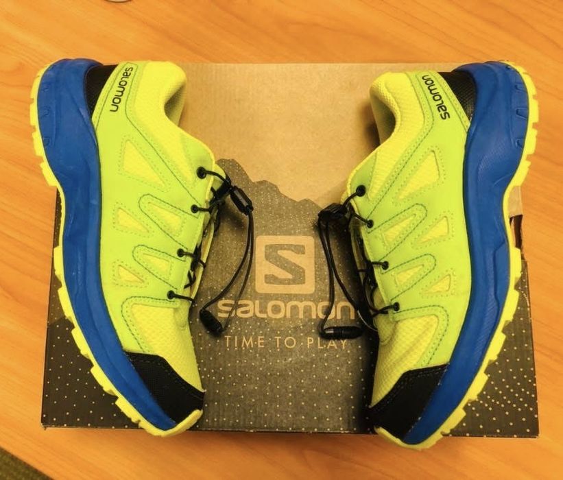Adidasi baiat SALOMON--marimea 34-35,inter22,5 cm,nu piele GEOX