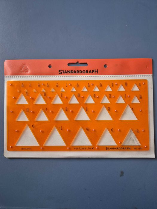 Oferta ! Set 5 buc. Sabloane de desen tehnic Standardgraph. Germania
