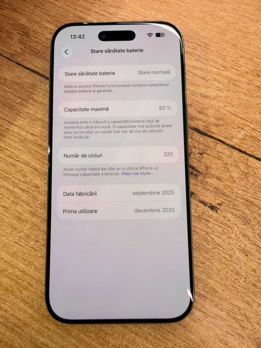 iPhone Air 256GB Sky Blue - Baterie 92% - Garantie 24 Luni