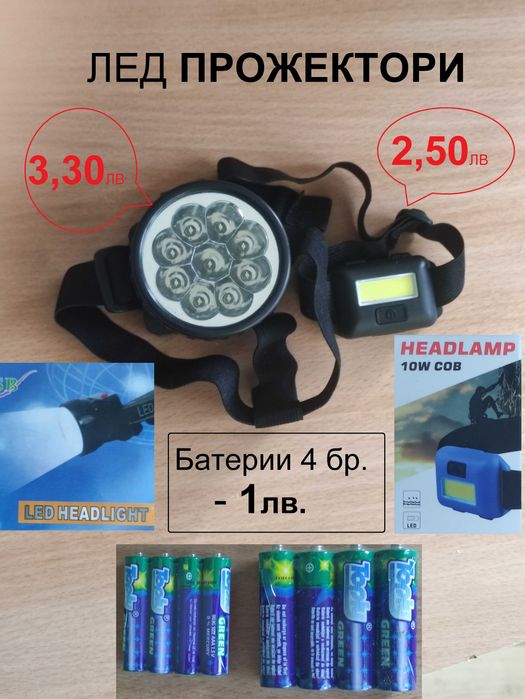 Лед прожектори с акумулатори