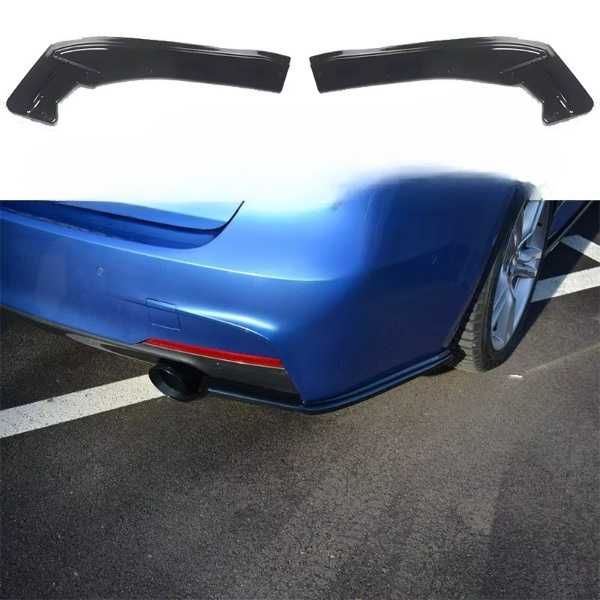 Extensii Splitere Prelungiri Extensie Bara Spate BMW F30, Negru Lucios