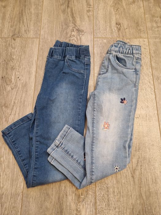 Lot 2 colanti din denim pentru fetita marime 104, LC WAIKIKI si SMYK