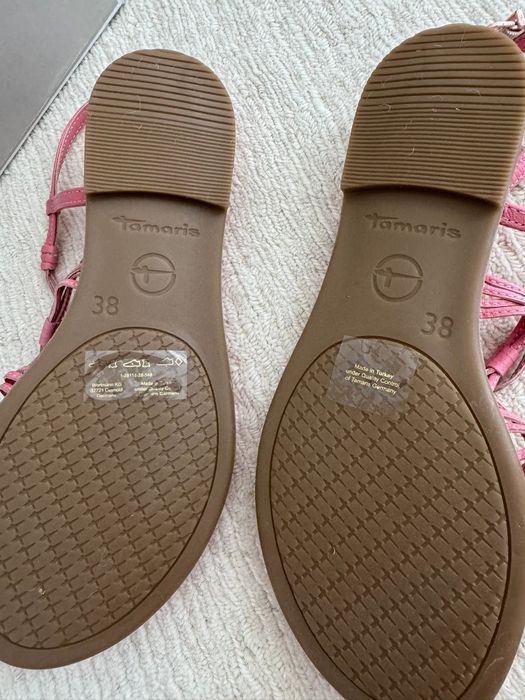 Sandale din piele naturala Tamaris