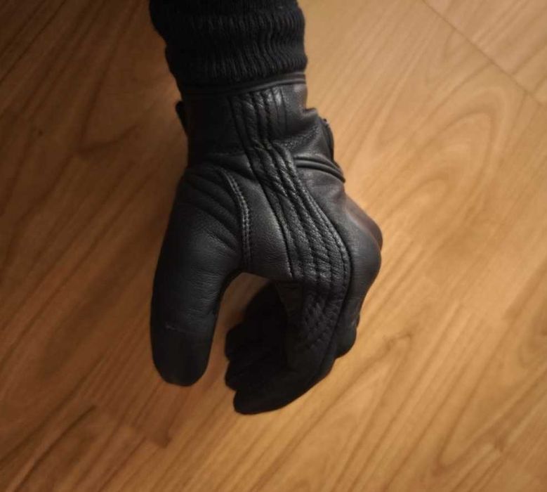 Manusi Piele Negre Noi Marime L Motocicleta Scooter Moto