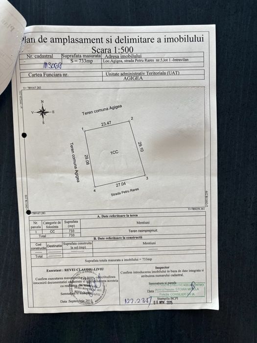 Vând teren intravilan în Agigea